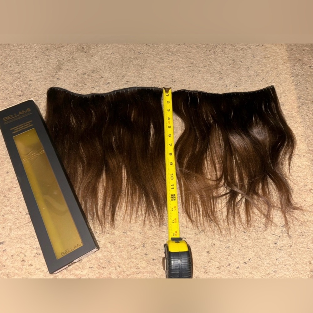 BELLAMI Professional Volume Hand Tied Weft
Extensions. Two Rows.